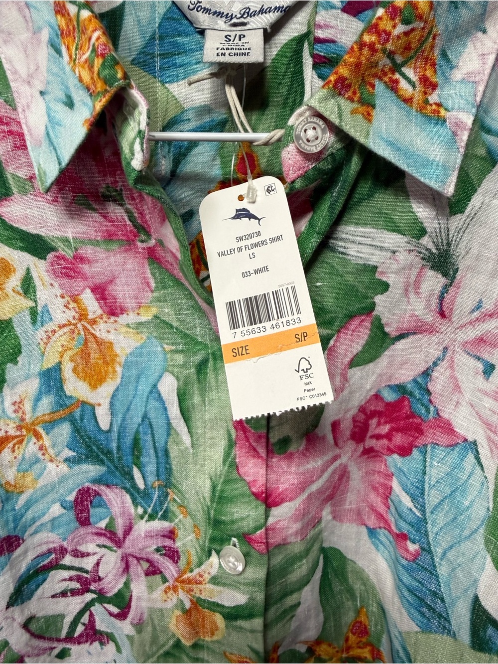 Tommy Bahama Lilly of the Vally Womens linen shirt. NWT - Picture 2 of 8